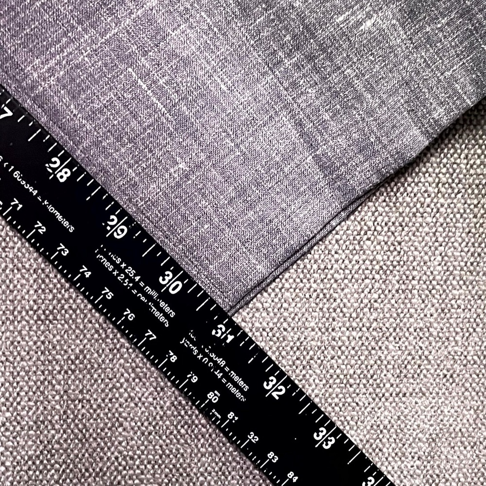 Ted Baker Jem Textured Dress Pants Mens 35 Light Gray Wool Stretch TB605059 - Picture 10 of 15